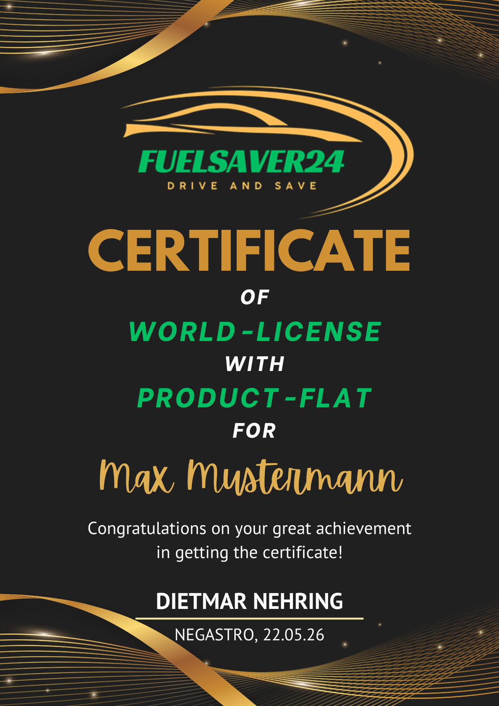 "World-License" Einmalzahlung